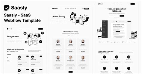 Saas Startup And Company Webflow Template Saasly Brix Templates