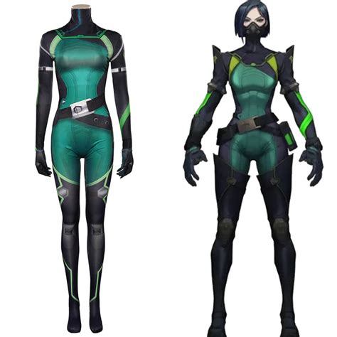 Valorant Viper Cosplay Costume Jumpsuit Outfits Halloween Carnival Sui