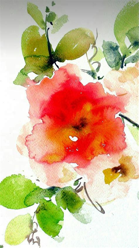 Pin Von Jyoti Achar Auf Watercolor Flowers Paintings Blumen Aquarell