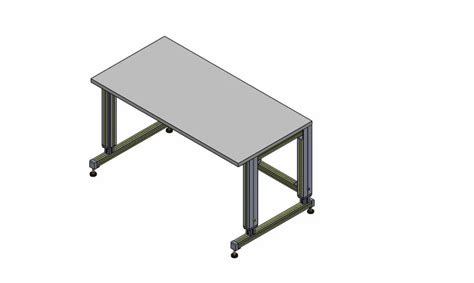 Aluminum Adjustable Work Table, For Workstations,Factory, Size: 1400(l ...