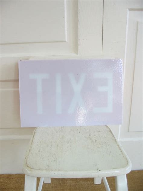 Vintage Exit Sign Vintage Sign Glass Sign Vintage Exit - Etsy