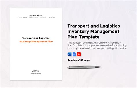 Transport And Logistics Inventory Tracking System Template In Excel