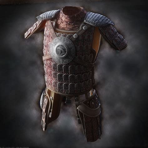 Lamellar Armor 3D Model 75 Max Free3D