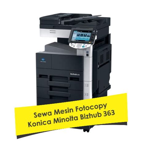 Sewa Mesin Fotocopy Konica Minolta Bizhub Copier Indonesia