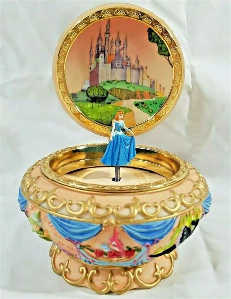 Disney Music Box Sleeping Beauty Aurora Once Upon A Dream Jewelry Rare