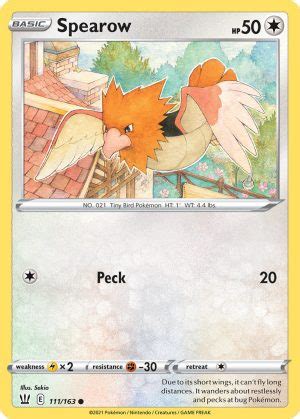 Spearow 111 163 Wert Bild Künstler Seltenheit Pokemonkarte de