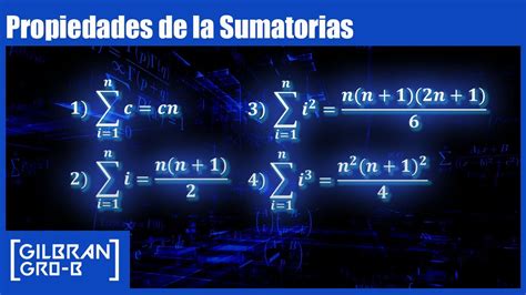 Notación Sigma Propiedades De Las Sumatorias Youtube