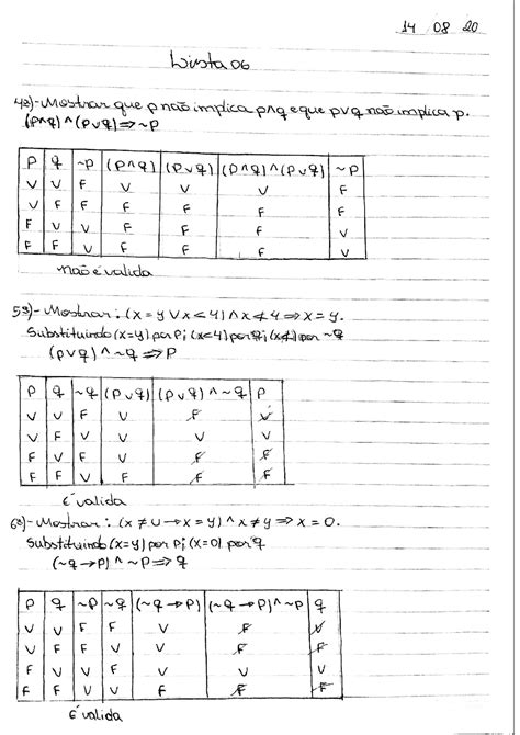 Exercícios De Lógica 4