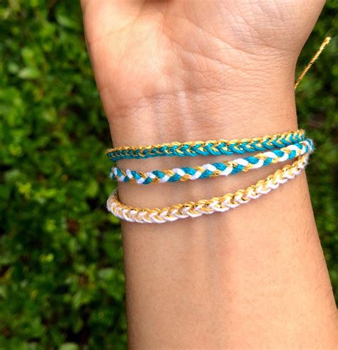 Braided Rakhi Bracelets Red Gold White | Etsy