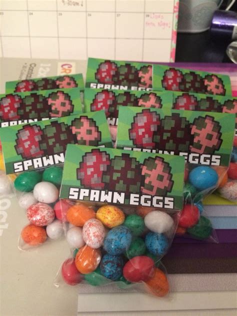 Minecraft Spawn Eggs Minecraft Birthday Diy Minecraft Birthday Party Minecraft Birthday Party