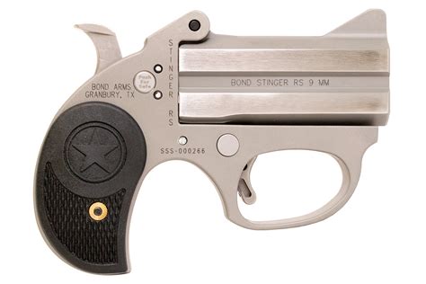 Bond Arms Inc Stinger Rs 9mm Stainless Double Barrel Handgun With