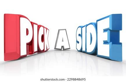 Pick Side Choose Your Best Team Stock Illustration 2298848695 ...