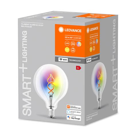 Ledvance Smart Led Filament Large Globe E W Multicolour Rgbw