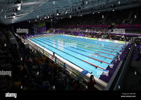 A General View Of The Sandwell Aquatics Centre On Day One Of 2022