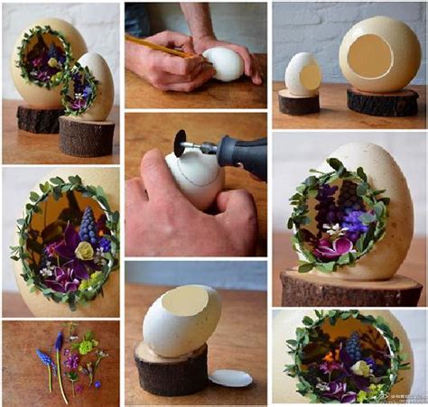 Eggshell Craft Mini Garden Decoration