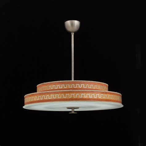 An art déco ceiling lamp. - Bukowskis