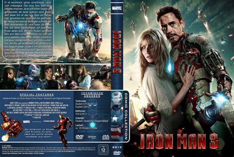 Iron Man 3 dvd cover (2013) R2 German