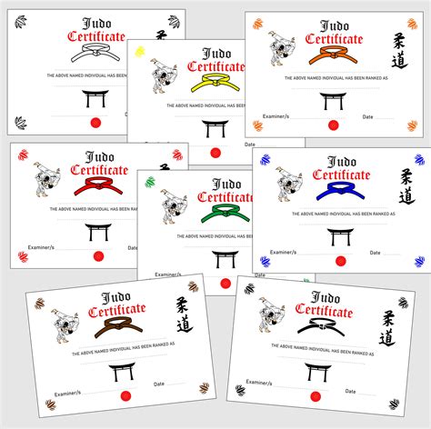 Judo Certificates And Awards Templates In Pdf And Png Reward Those Who