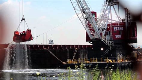 Weeks Marine 500 Crane Dredging Youtube