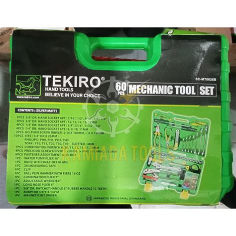 Jual Tool Kit TEKIRO 60pcs Mechanic Tool Set Kunci Set TEKIRO Kota