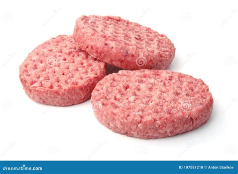 Fresh raw burger patties stock photo. Image of lamb - 107581218