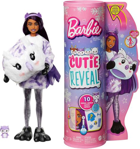 Barbie Cutie Reveal Seria Zimowa Kraina Lalka Z Kostiumem Sowy I