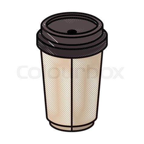 Coffee Cup Plastic Isometric Icon Stock Vector Colourbox