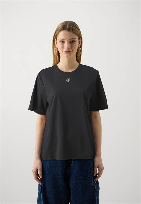 MSCH Copenhagen MSCHMELEA ICON TEE - Print T-shirt - black/egret/black ...