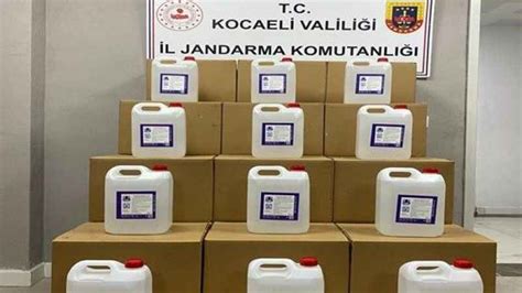 Yılbaşı öncesi 900 litre bandrolsüz etil alkol ele geçirildi En Kocaeli