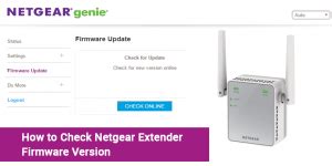 How To Check Netgear Extender Firmware Version