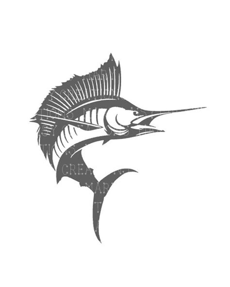 Sailfish Vinyl Decal Sticker Etsy