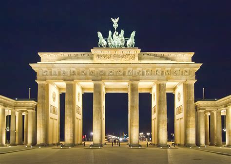 Fileberlin Brandenburger Tor Nacht