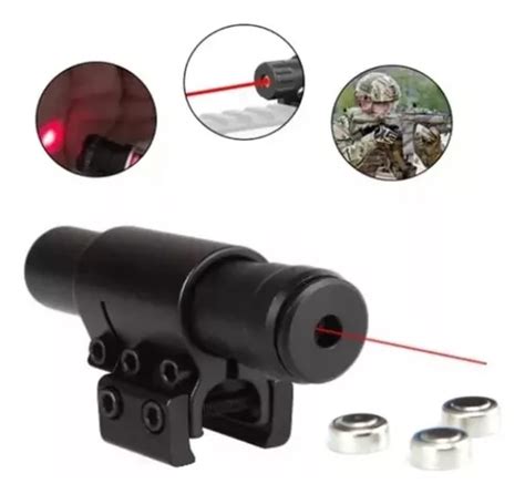 Mira Laser Red Dot Para Cano Carabina Rifle Espingarda Tiro