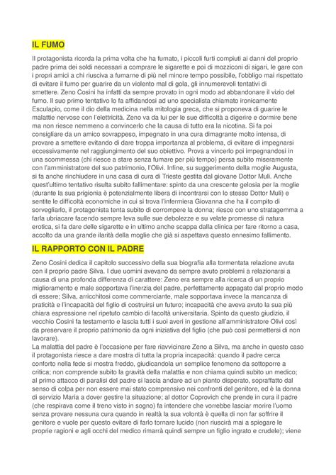 La Coscienza Di Zeno Capitolo Per Capitolo IL FUMO Il Protagonista