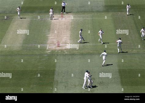 Australia S Scott Boland Celebrates The Wicket Of England S Joe Root