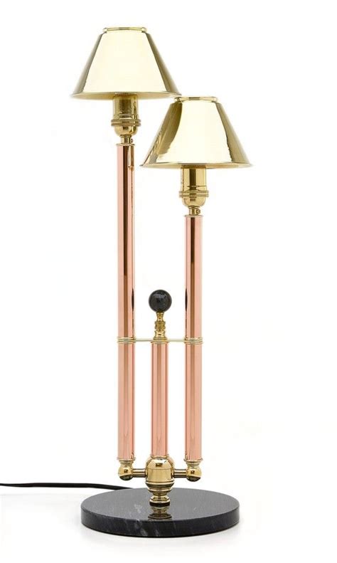 Pillars Of Rome Copper Brass Table Lamp Etsy Table Lamp Brass