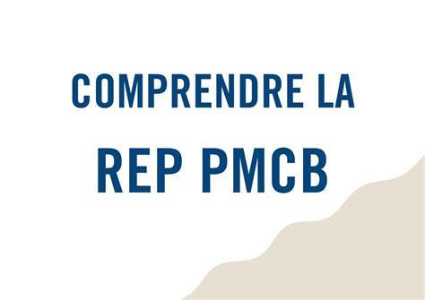 Comprendre La Rep Pmcb