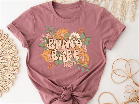 Retro Bunco Babe Shirt For Bunco Party Dice Game Funny Etsy