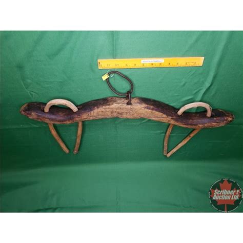 Small Wooden Goat Yoke 28l See Pics Scribner Auction Ltd