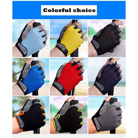 Jual Sarung Tangan Olahraga Gym Sepeda Half Finger Glove Setengah Jari