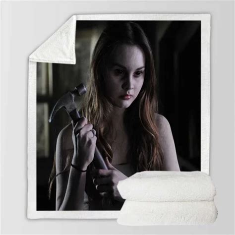 Haunt Movie Liana Liberato Sherpa Fleece Blanket