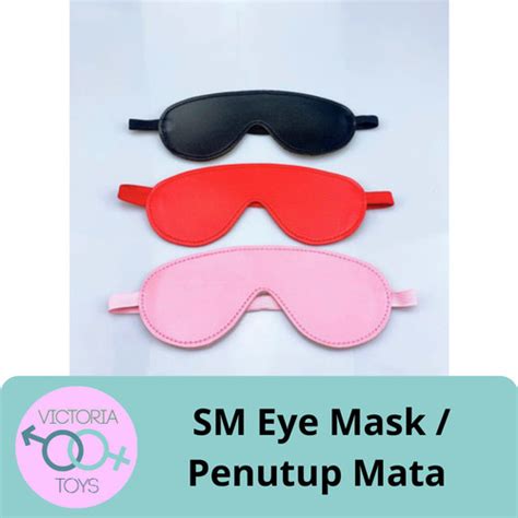 Jual SM Eye Mask Penutup Mata Alat Bantu Pemuas Sex Toys Wanita Pria Merah Muda Jakarta