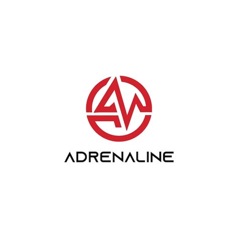 Adrenaline Logo Latter A Logo Vector Vetor Premium