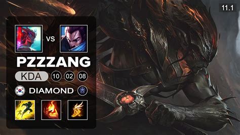 Pz Zzang Yasuo Mid Vs Yone Kr Diamond Patch Youtube