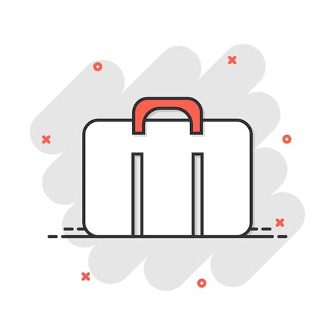 Premium Vector Vector Cartoon Suitcase Icon In Comic Style Luggage