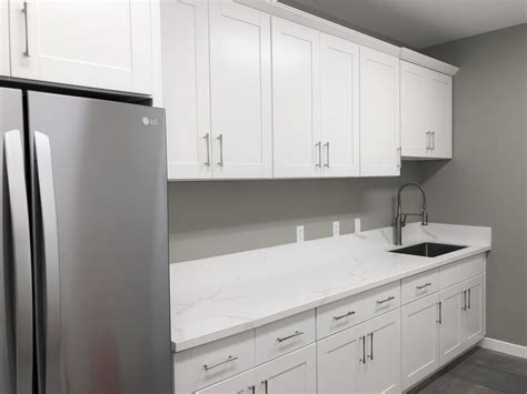 Cabinets White Euro Shaker Galaxy Cabinetry