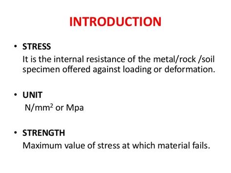 Stress In Rock