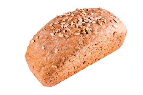 Healthy Bread With Seeds On A White Isolated Background Healthy Food