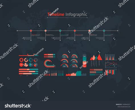 Timeline Vector Infographic World Map Stock Vector (Royalty Free ...