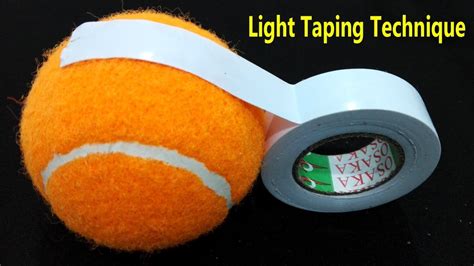 How To Tape A Tennis Ball For Cricket Match Light Tapping Ball